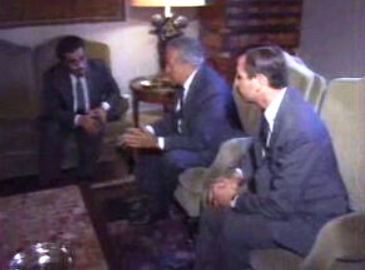 Reunião do Sheik Ali Khalifa Al-Sabah com Mário Soares