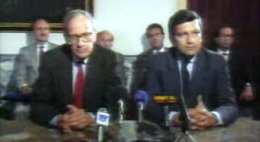 Conferência de imprensa de Herman Cohen e Durão Barroso