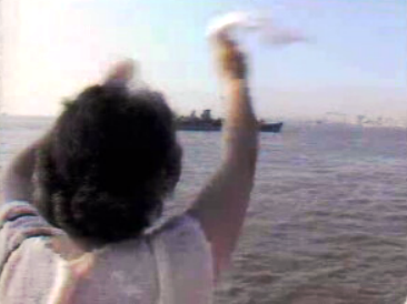 Partida da fragata Roberto Ivens para o Golfo