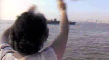 Partida da fragata Roberto Ivens para o Golfo