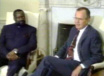 Reunião de Jonas Savimbi com George Bush