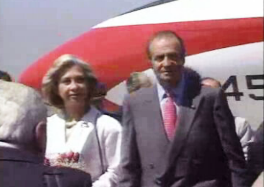 Chegada de Juan Carlos a Lisboa