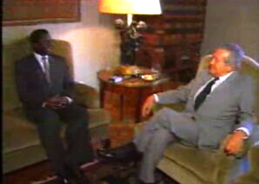 Reunião entre Nino Vieira e Mário Soares