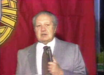 Visita de Mário Soares à escola Gil Vicente