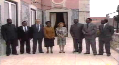Encontro de Jonas Savimbi com Mário Soares