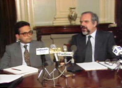 Conferência de imprensa de Valente de Oliveira