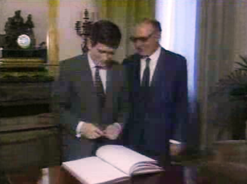 Visita de Enrique Barón Crespo a Portugal