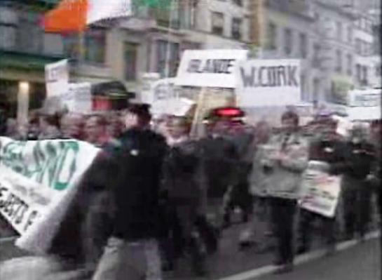 Manifestação de agricultores em Bruxelas