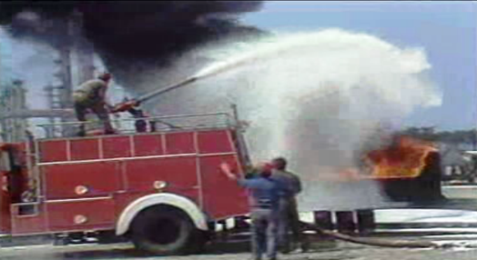 Simulação de incêndio na refinaria da Petrogal
