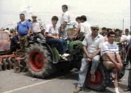 Agricultores em protesto
