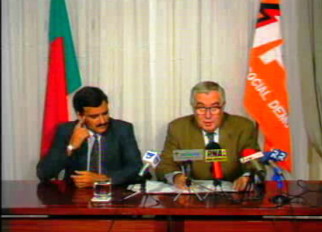 Conferência de imprensa de Falcão e Cunha