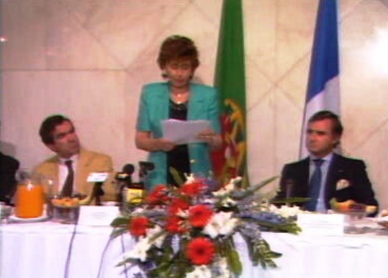 Visita de Edith Cresson a Portugal I