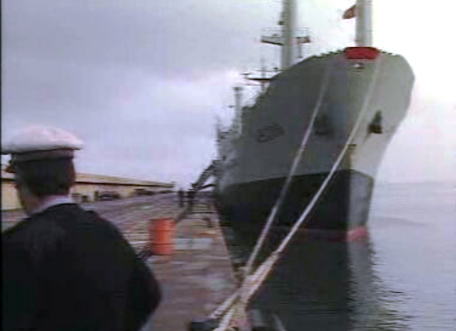 Chegada do navio “São Miguel”