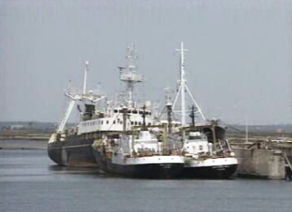 Barcos no porto de Aveiro