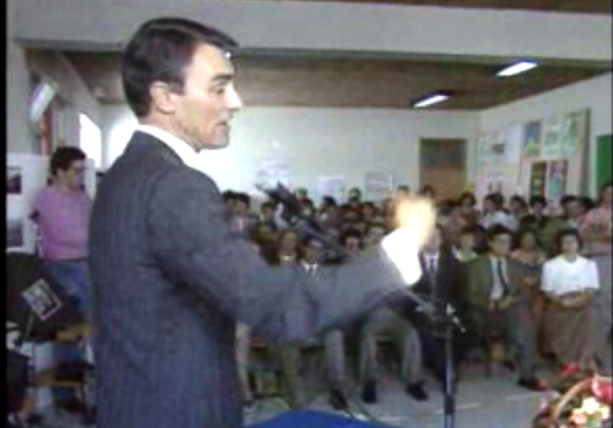 Visita de Cavaco Silva a escola secundária