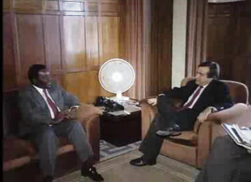 Encontro de António Guterres com Pascoal Mocumbi e Van Dunem “Loy”