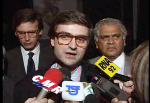 Reunião de Mário Soares com Manuel Monteiro