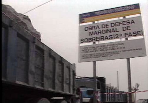 Obra na Marginal do Porto