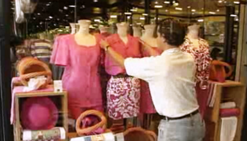 O vitrinista e a moda