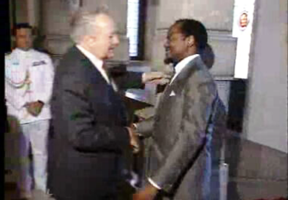 Encontro de Mário Soares com Joaquim Chissano