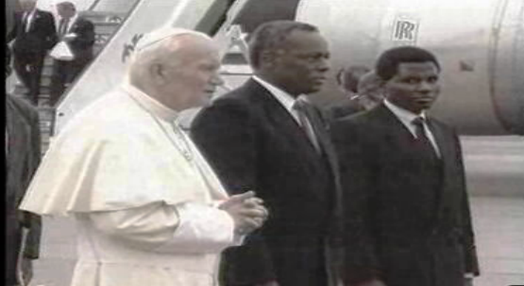Partida de Angola do Papa João Paulo II