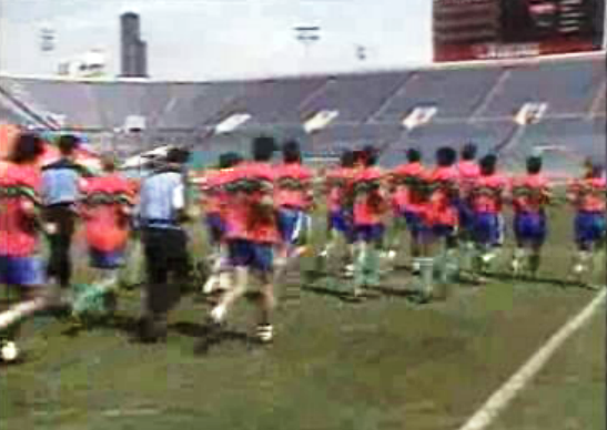 Treino da seleção nacional