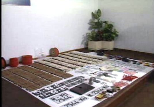 Material de guerra apreendido