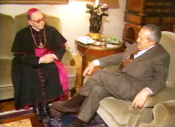 Encontro entre Mário Soares e Núncio Apostólico