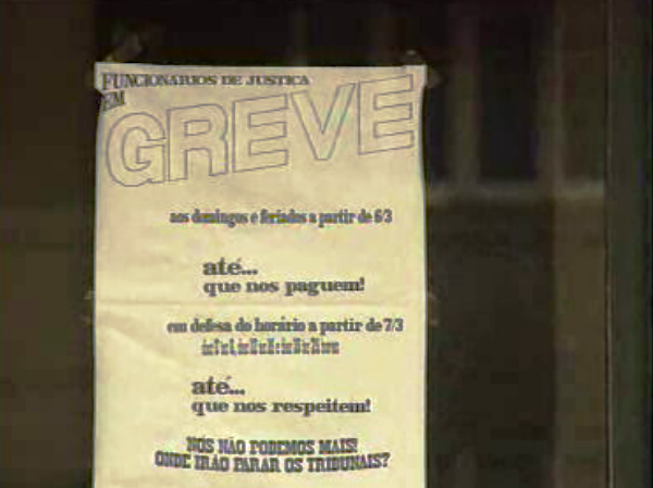 Greve dos funcionários judiciais