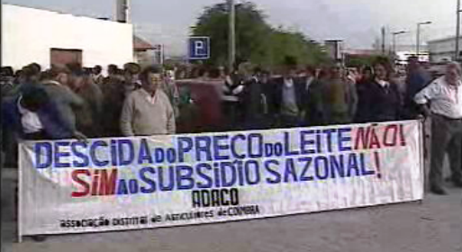 Manifestação dos produtores de leite