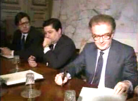 Reunião entre Jorge Sampaio e Ferreira do Amaral