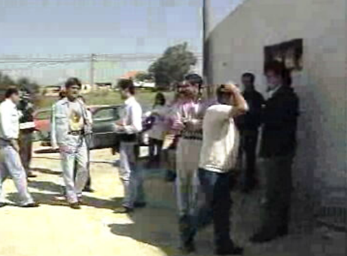 Concentração de trabalhadores da construção civil