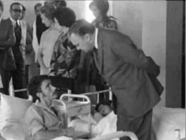 Visita de Pereira dos Santos ao Hospital Militar de Moçambique