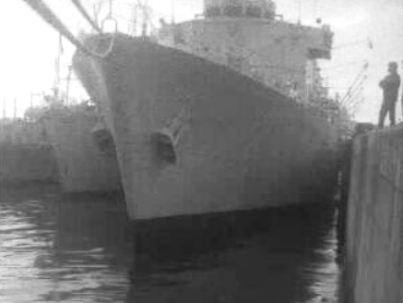 Navios da armada inglesa em Leixões