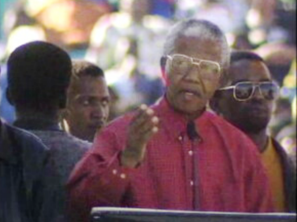 Comício de Nelson Mandela e do ANC