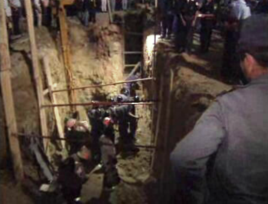 Operários soterrados no aeroporto