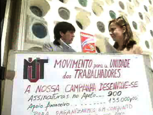 Campanha eleitoral da MUT para o Parlamento Europeu