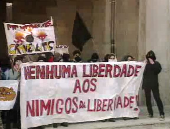 Manifestação contra a Associação Fundacional Nacionalista