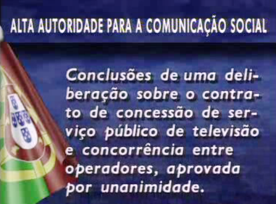 Comunicado da Alta Autoridade para a Comunicação Social