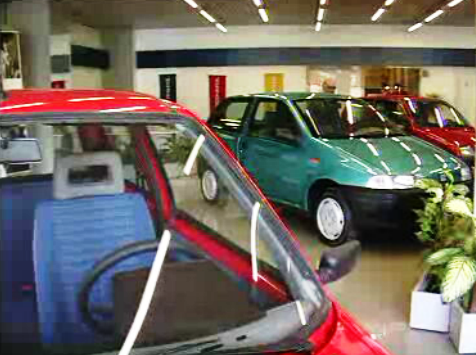 Quebra na venda de automóveis