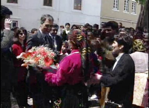Visita de Cavaco Silva à Nazaré