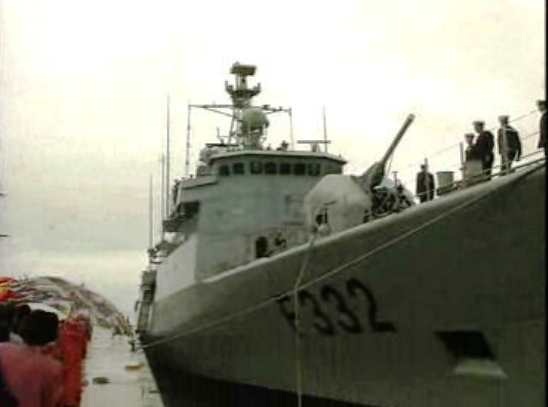 Chegada da fragata “Corte-Real”