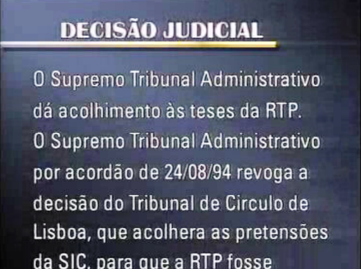 Reconhecimento dos direitos da RTP na transmissão de futebol