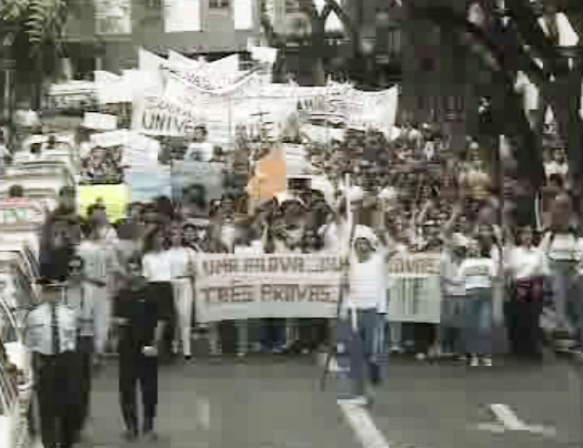 Manifestação de estudantes