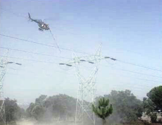 Limpeza de postos de alta tensão