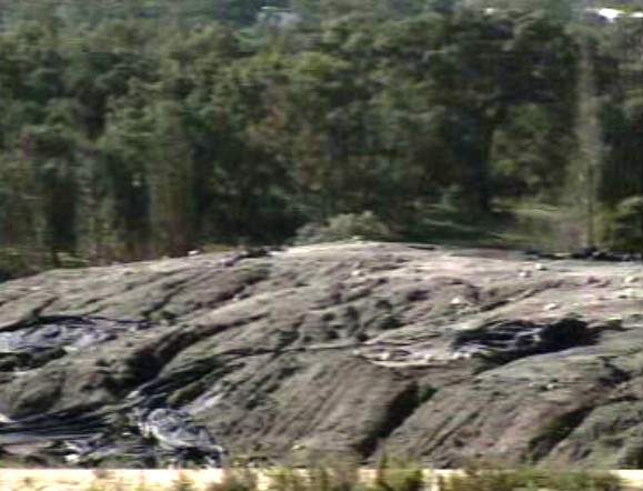 Escórias depositadas em Setúbal