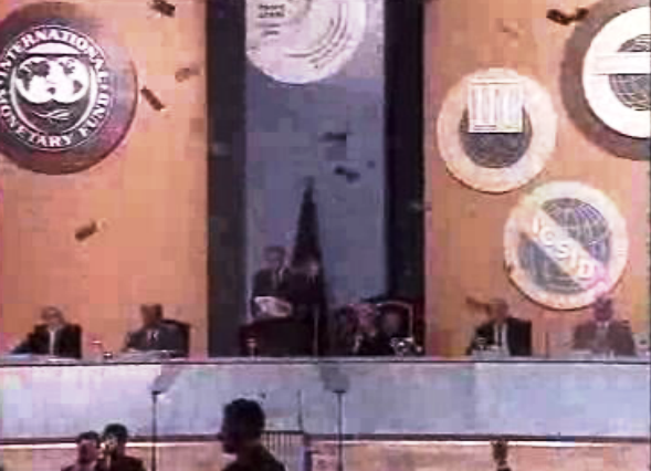 Protestos da Greenpeace no FMI