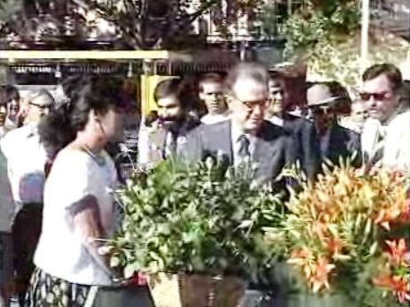 Inauguração do mercado das flores