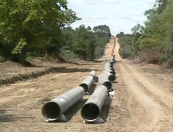 Construção de gasoduto