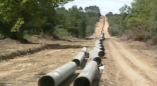 Construção de gasoduto